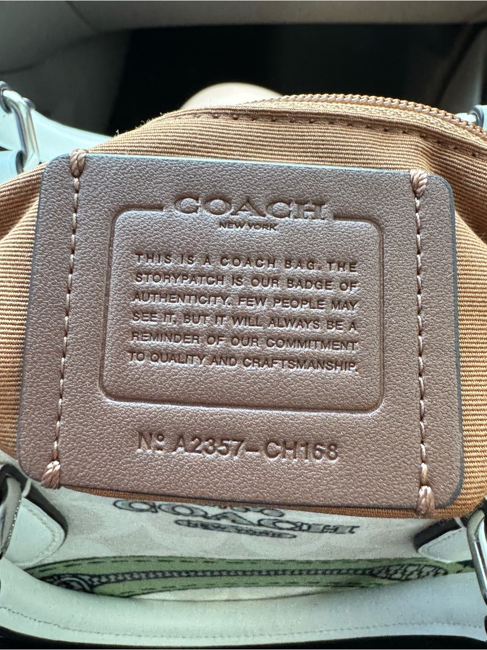 Coach Rowan Trompe L'oeil Print Signature Canvas Satchel 2023 (CH168) NWOT $428 - Picture 5 of 16
